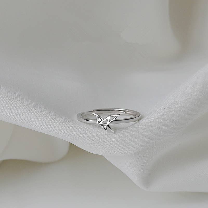 Gemscape UK – wholesale Band/stacked ring – Beautiful Intricate Bird Silver Ring - Unique Jewelry3