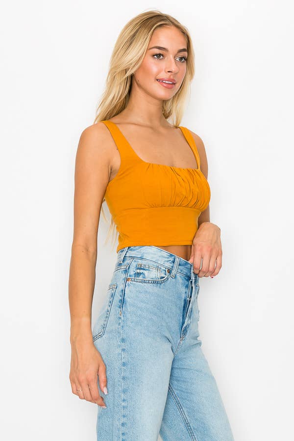 ANWND - Wholesale Gebreide top - Dames - CROP TOP MET OVERHEMD AAN DE VOORKANT UIT 16392