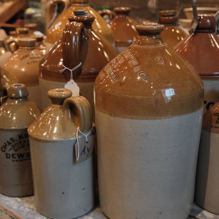 Golden Oldies Antiques - Wholesale Jug - Rustic Stoneware Jugs from England-Farmhouse Botanical Decor2