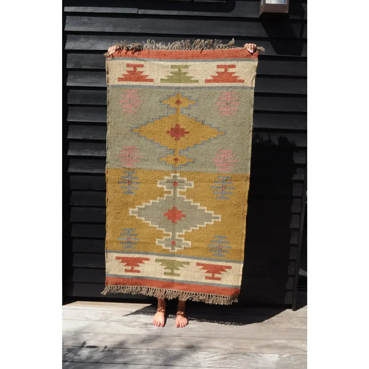 B A O B A B - Maison - Vendita all'ingrosso Tappeto - Tappeto Kilim Ottomano Lana e Juta motivo Cairo3