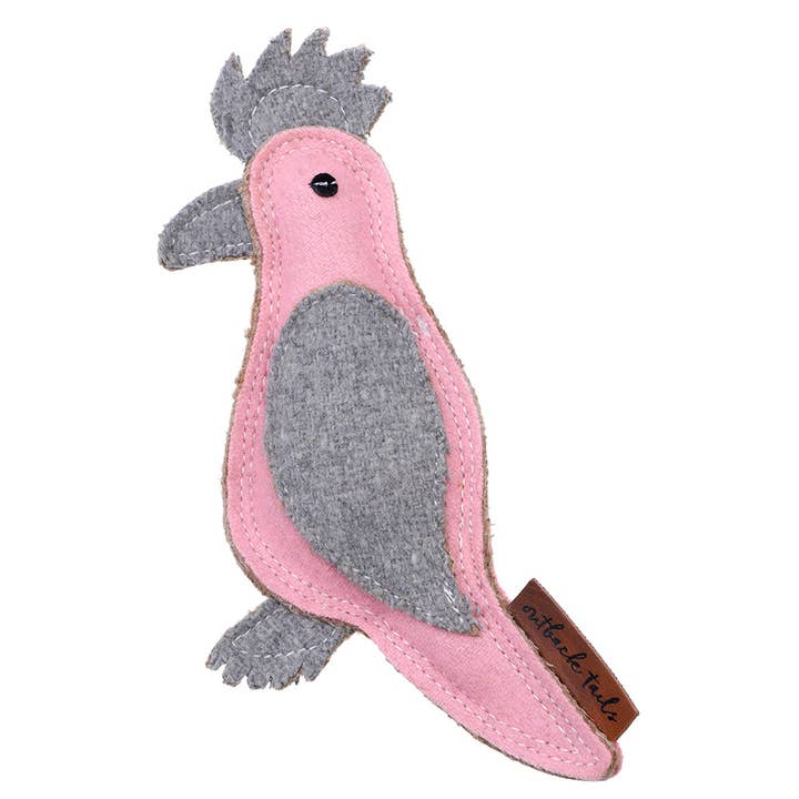Brinquedo de Feltro Outback - Gertie Galah por atacado de Outback Tails