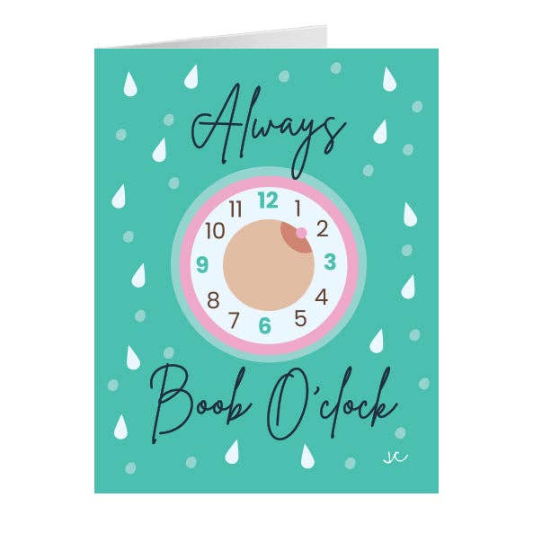 Cartão de saudação Always Boob o'clock por atacado de Titty City Design