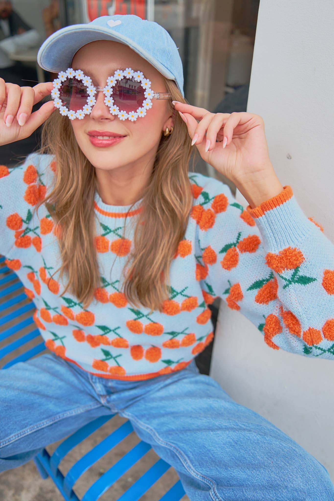 &MERCI - Wholesale Knit Sweater - Women's - FUZZY CHERRY SWEATER MSW1112220