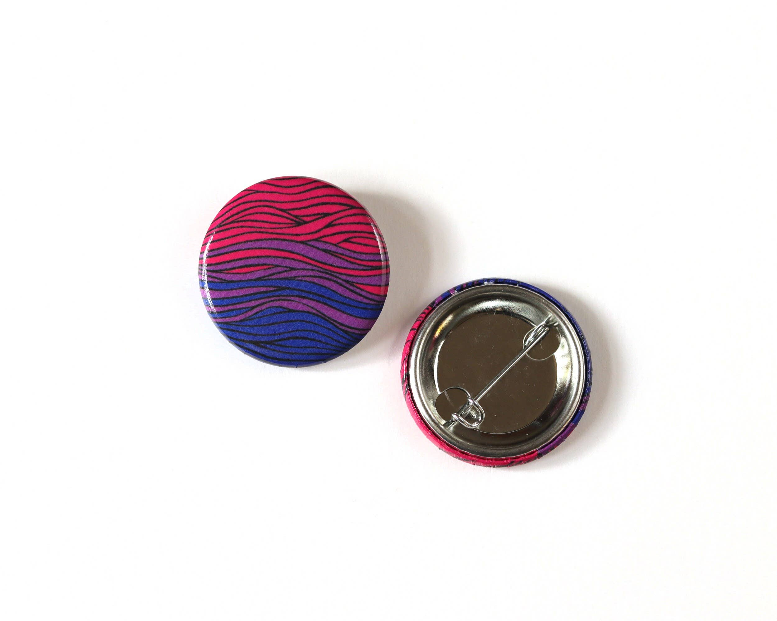 RippleSplash Studio – wholesale Lapel pin/button – Subtle Bisexual Pinback Button - Bisexual Flag Pin7