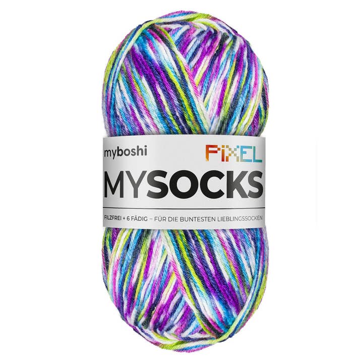 myboshi - Wholesale Yarn - mysocks Pixel 6-ply sock wool