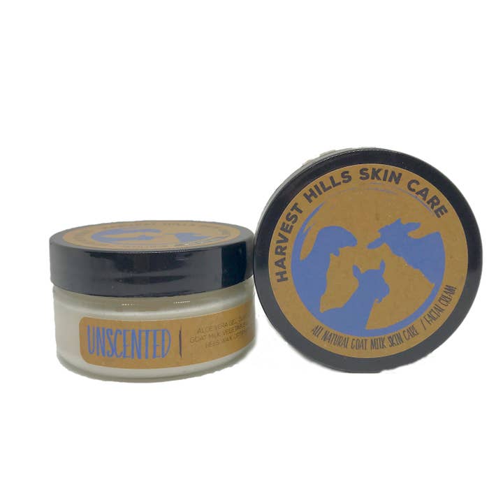 Unscented Goat Milk Facial Cream for wholesale by Harvest Hills Skin Care, LLC