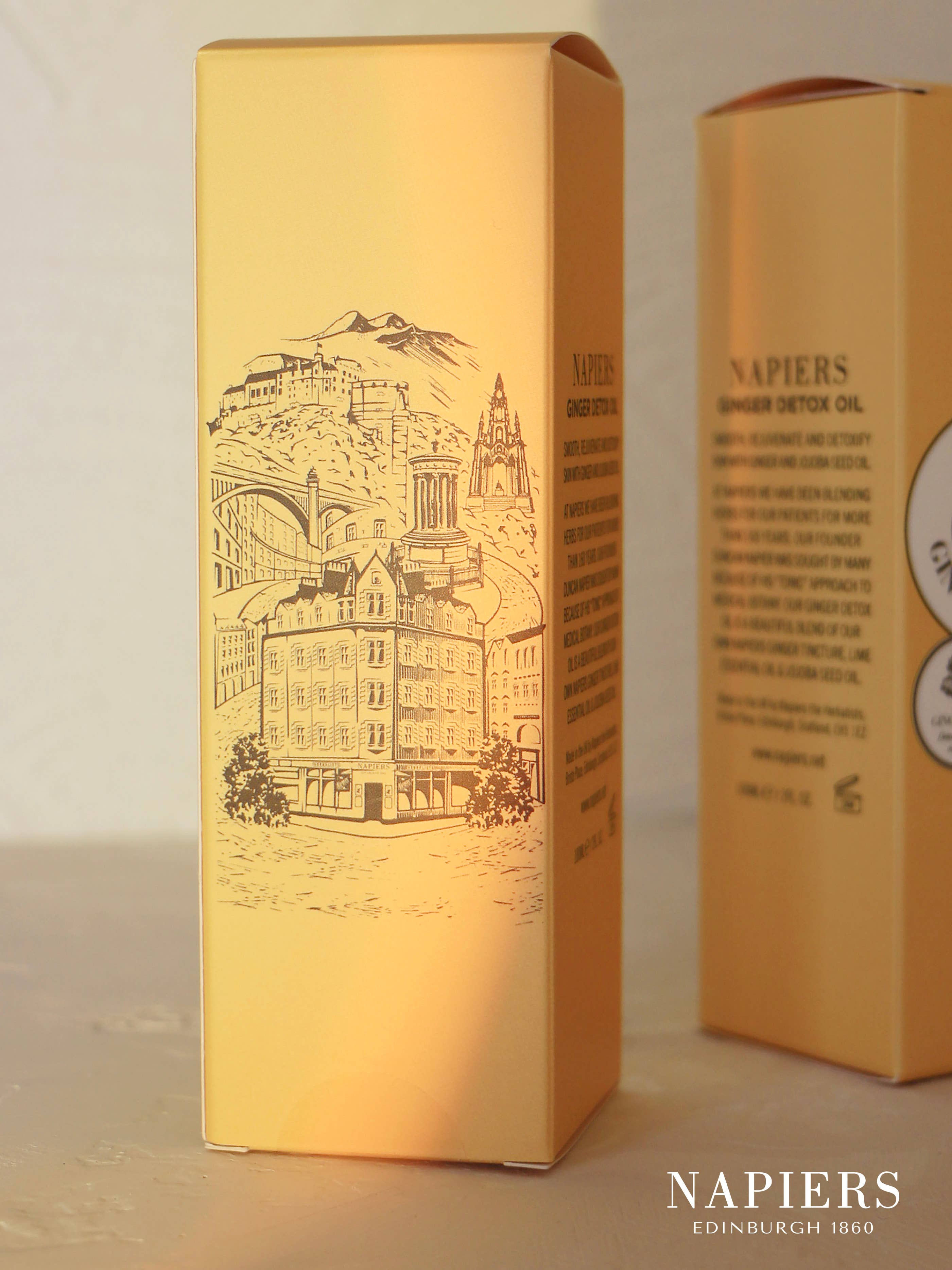 Napiers – wholesale Bath/body oil – Napiers Ginger Detox Oil2