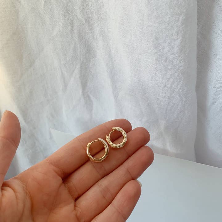 Gold Celaena Mini Hoops for wholesale on Faire