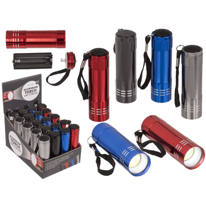 Out of the blue KG - Venta al por mayor Linternas - Linterna de aluminio con COB-LED, CA: 8,5 cm,0