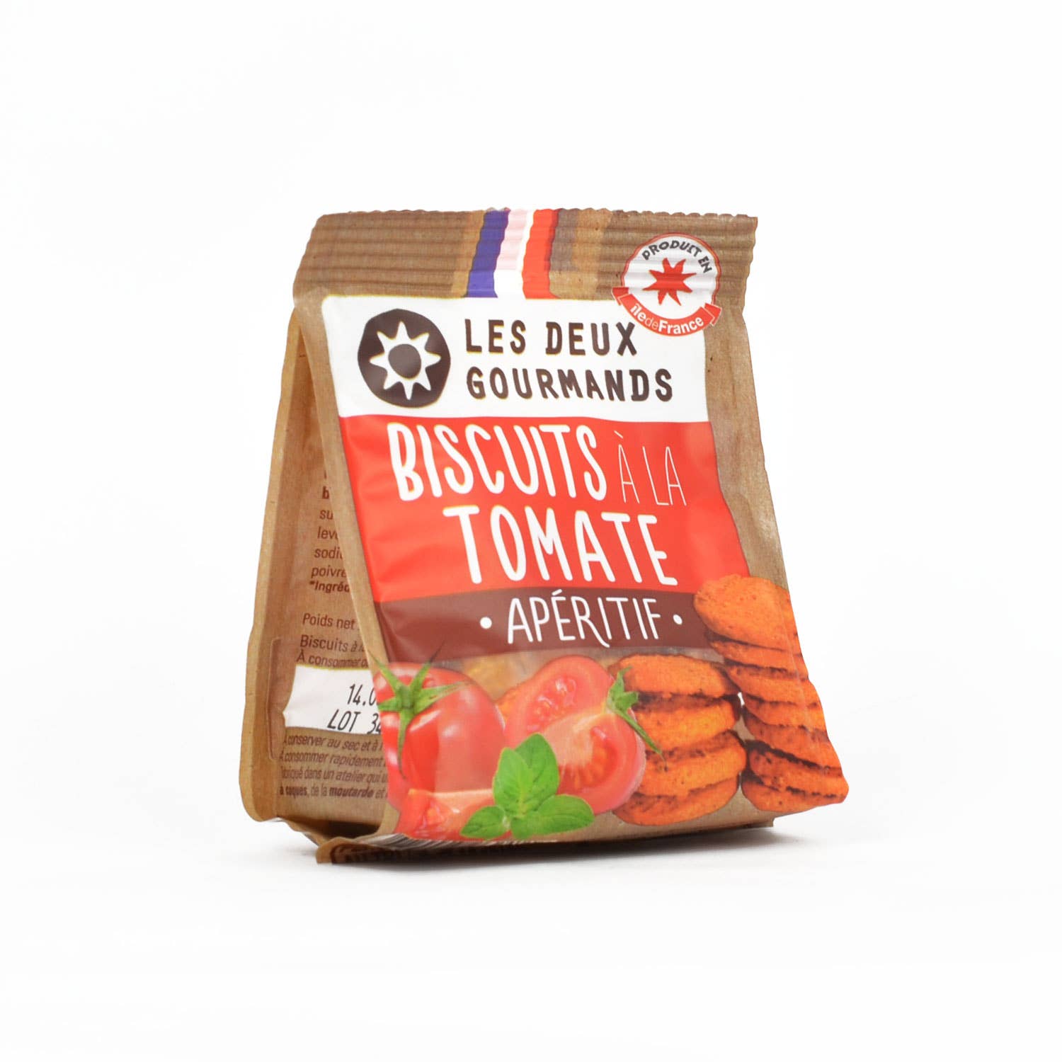LES DEUX GOURMANDS - Wholesale Crackers - Tomato cookies — 35g bag2