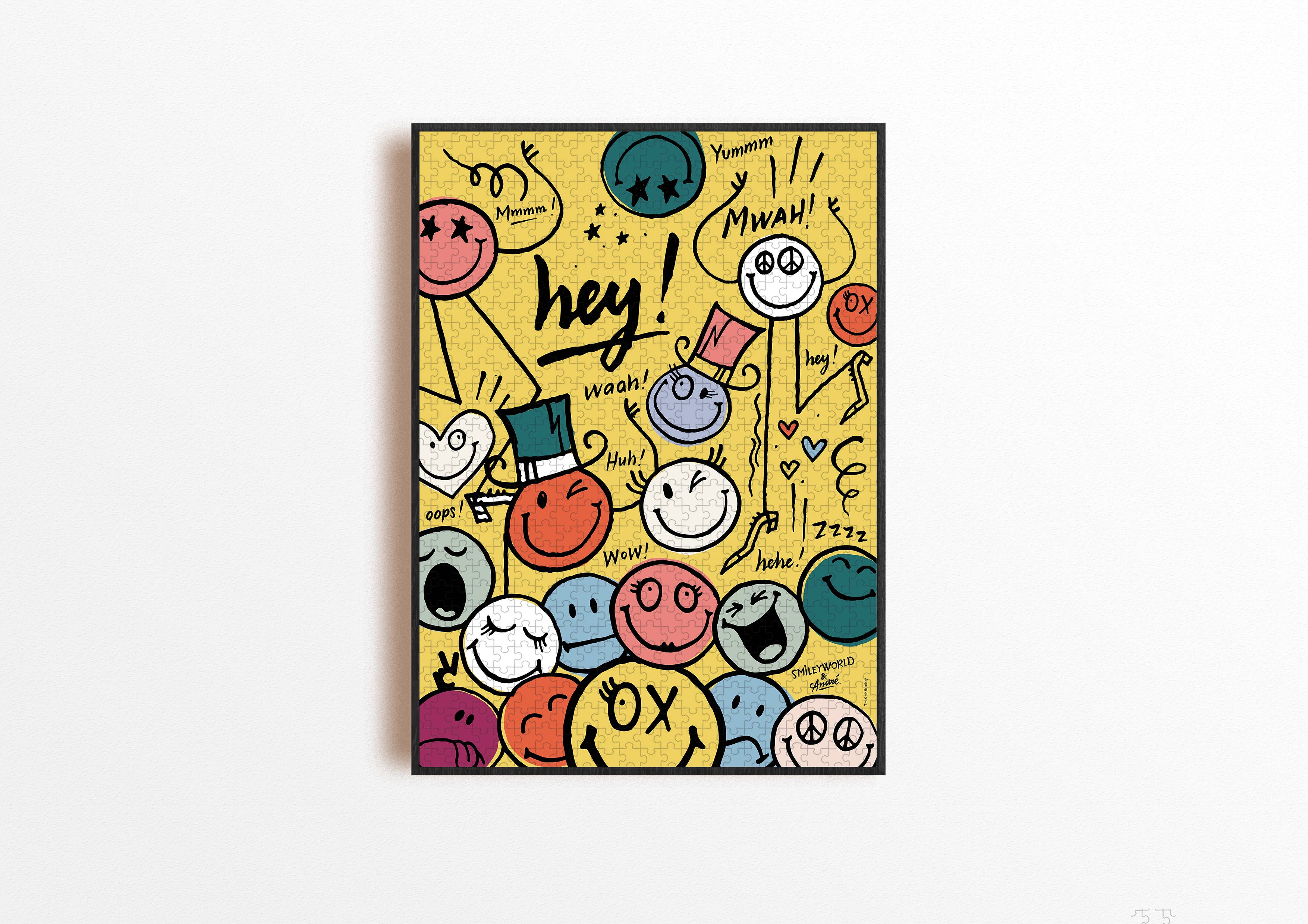 Piece & Love - Vente Puzzle – adulte - Puzzle 1000 pièces - Hehehe ! Smiley x André