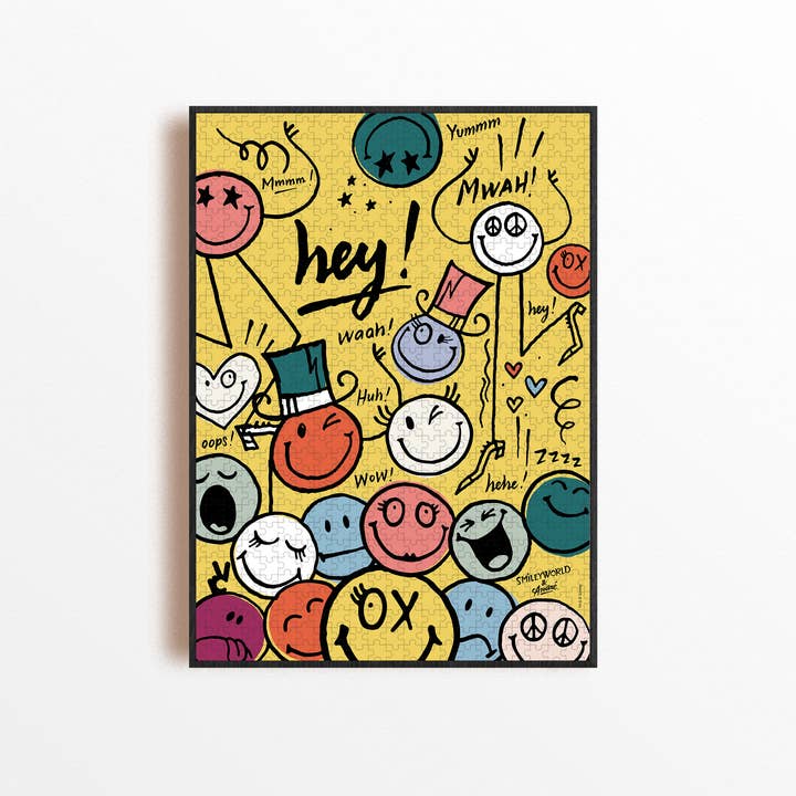 Piece & Love - Wholesale Puzzle - Adult - 1000 piece Puzzle - Hehehe ! Smiley x André