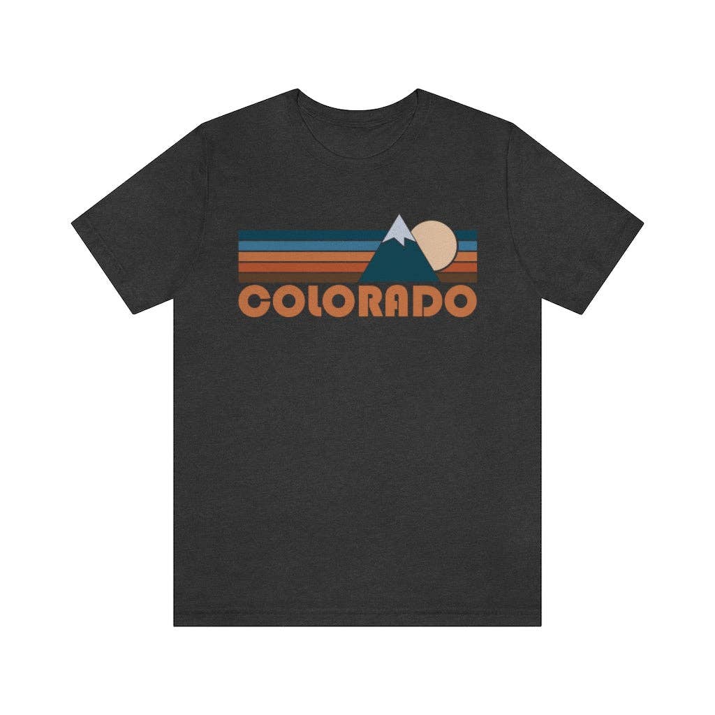 Hey Mountains - Wholesale Screen Printed T-Shirt - Women's - Colorado T-Shirt - Retro Mountain Unisex Colorado Shirt4