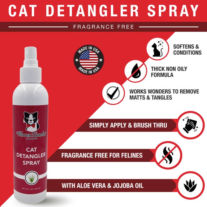 Warren London Dog Products – Produtos de higiene - Cão por atacado – Spray Desembaraçador Cat - Sem Perfume1