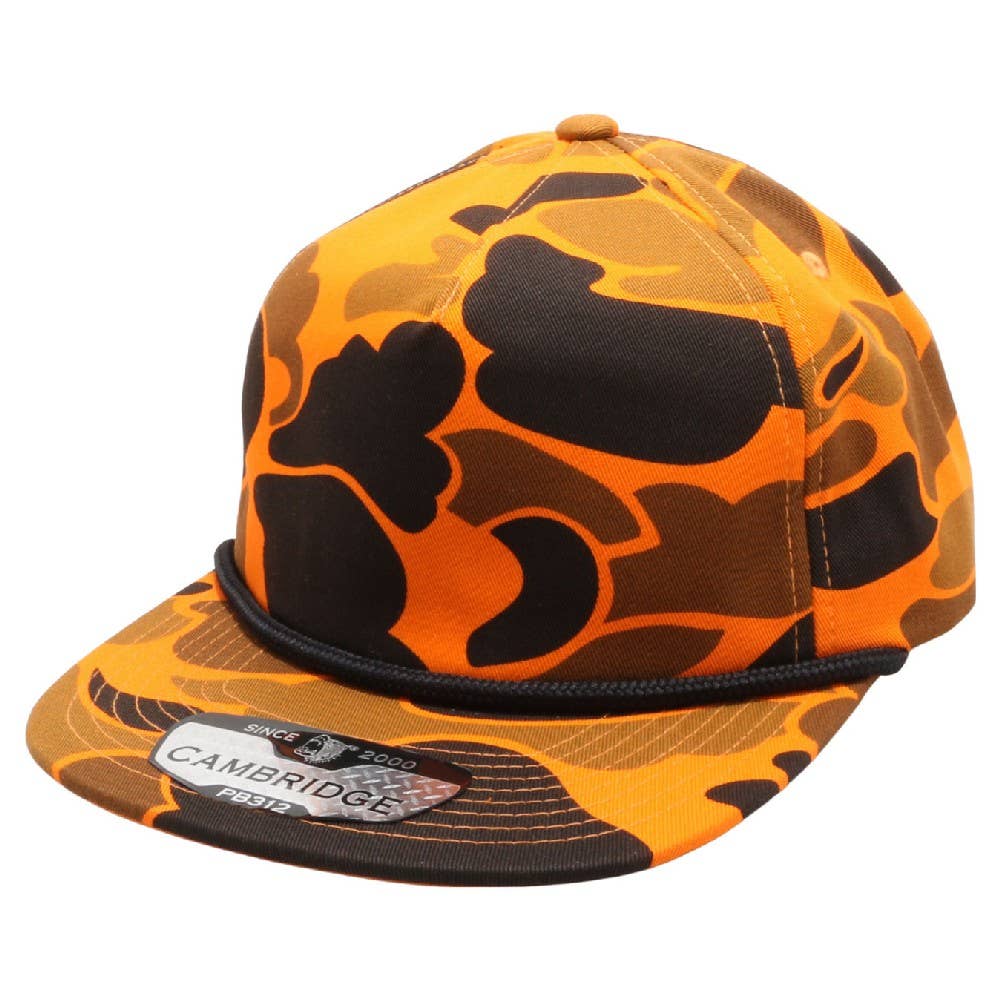 DOBBI - Vente Casquette à visière plate – unisexe - Corde non structurée Old School Camo8