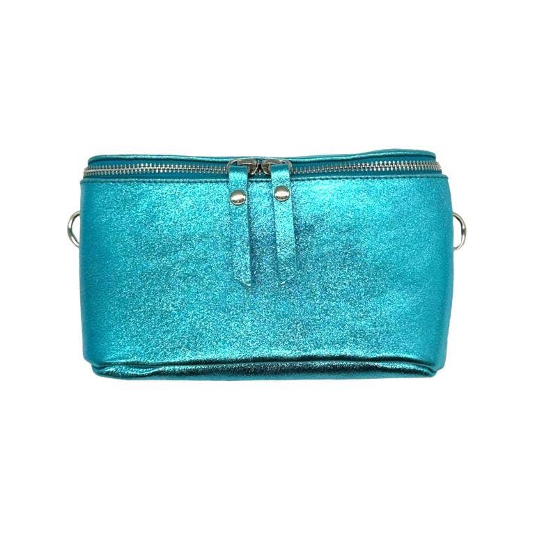 Chenson & Gorett - Wholesale Belt Bag - Women's - Leather Waist Bag with Metallic Effect for Women. Veranito3