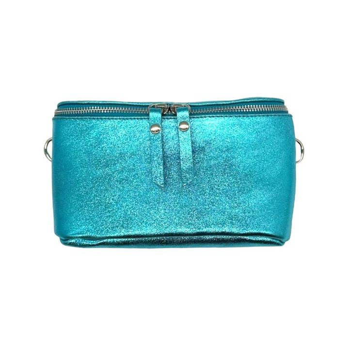 Chenson & Gorett - Wholesale Belt Bag - Women's - Leather Waist Bag with Metallic Effect for Women. Veranito3