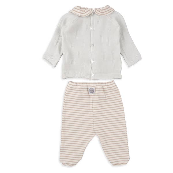 Arena Ensemble Bébé 2 Pièces avec Pull en Maille et Pantalon Rayé en vente sur Faire3