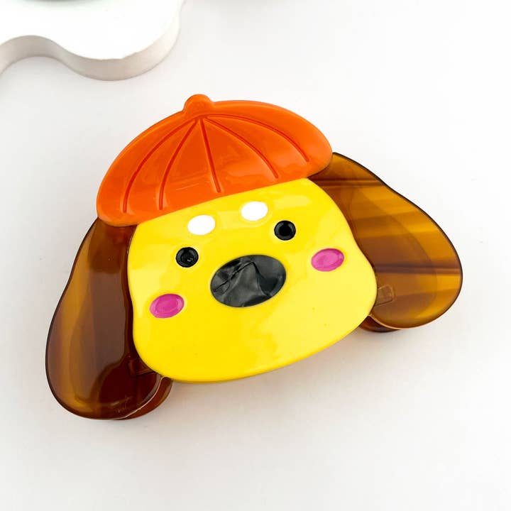 🎨 Artist Puppy Hair Claw – Cute Acetate Dog Clip for wholesale by mildstyles