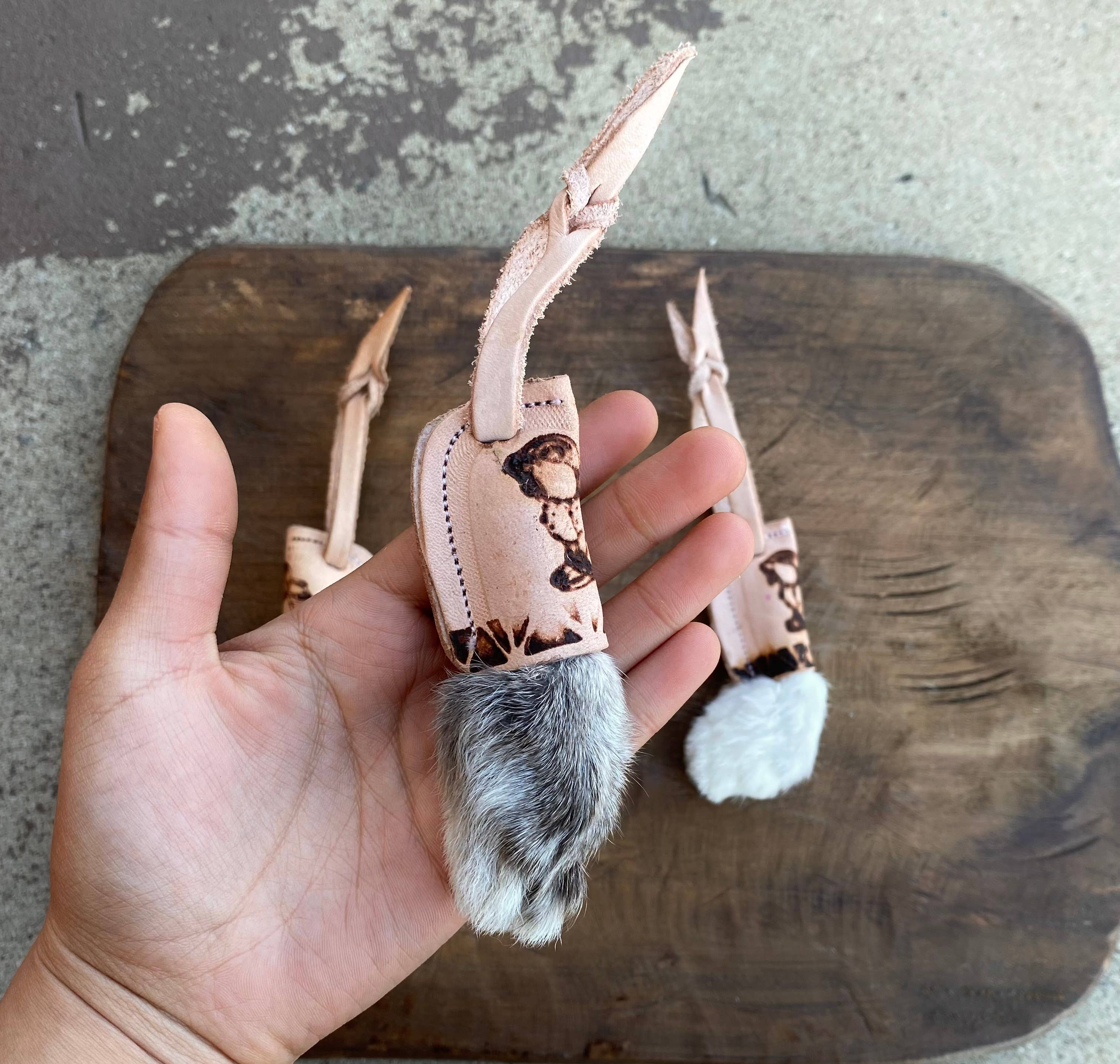 Western Linens - Wholesale Decorative Tabletop Object - Lucky Rabbit foot - Genuine  1