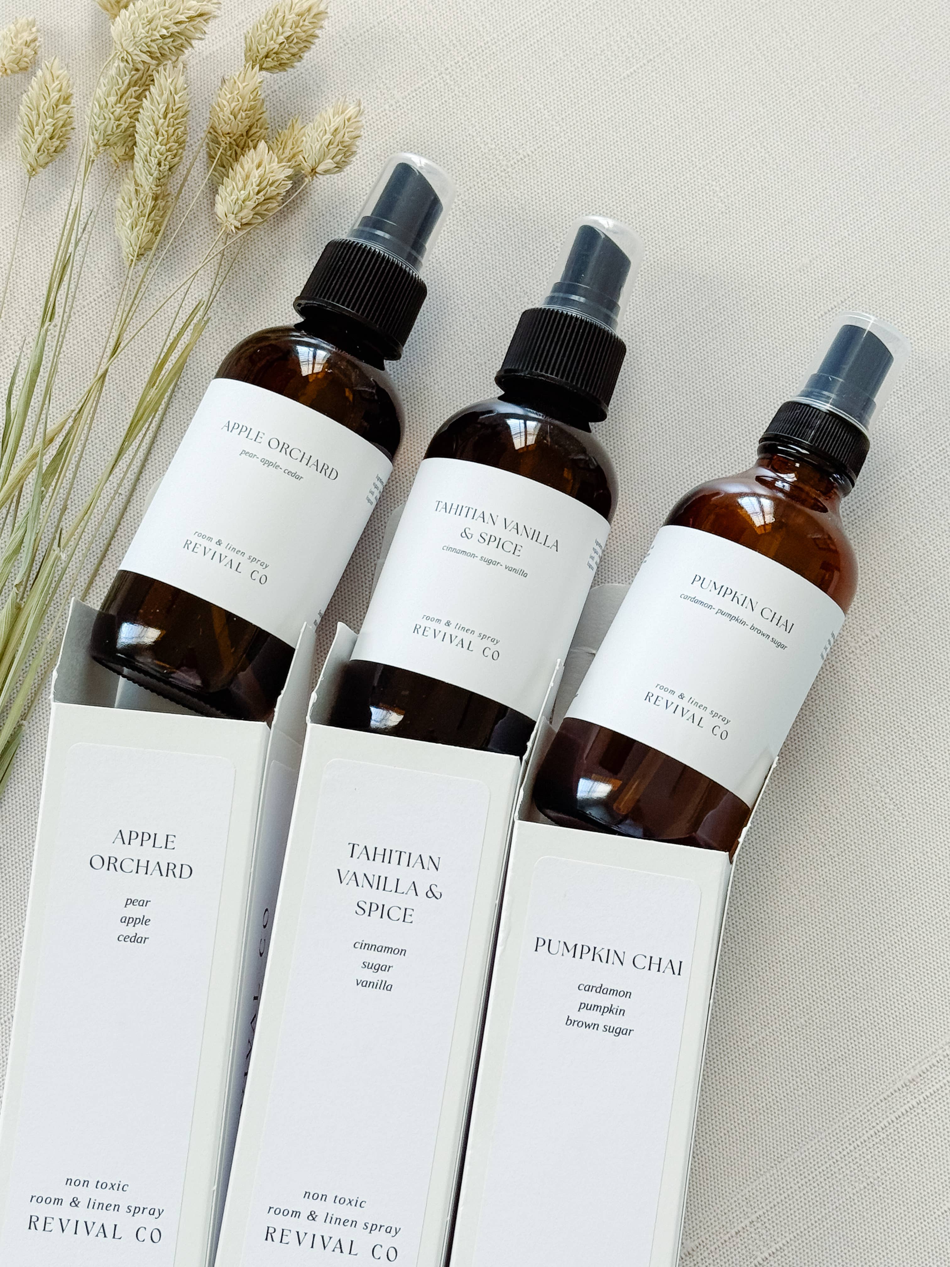Revival Co - Wholesale Linen Spray - Fall Collection Room and Linen Sprays2