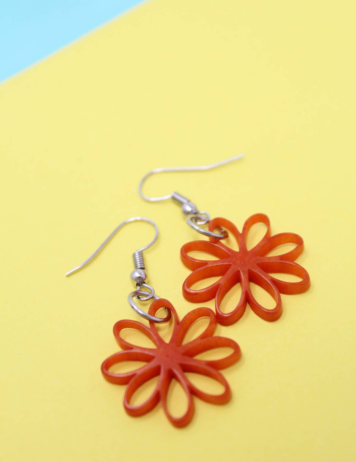 Muichic Natural Jewelry - Wholesale Dangle Earrings - Flowers Tagua Earrings Handmade Fairtrade Lightweight14
