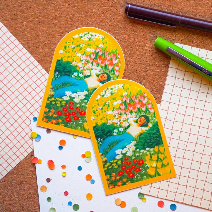 Garden Girl Sticker for wholesale by Jo Studio