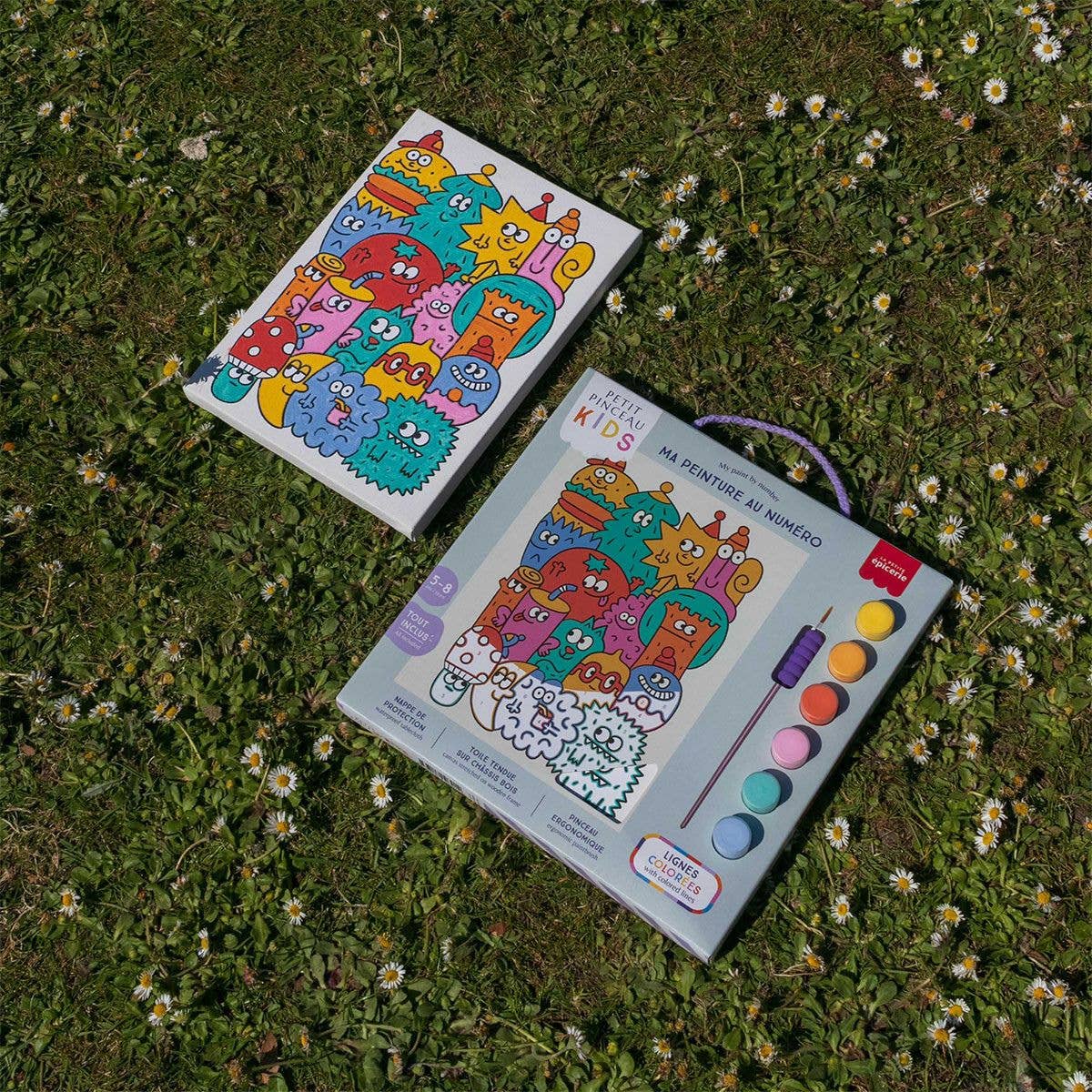 La Petite Épicerie - Wholesale Art Set - Kids & Baby - Paint by Numbers Kit - Small Brush Kids Fun Gang4