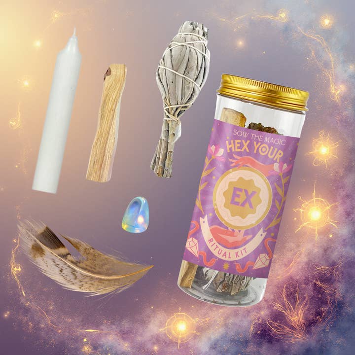 Sow the Magic - Wholesale Meditation supplies - Hex Your Ex Ritual Kit with Opalite, Palo Santo + Sage4