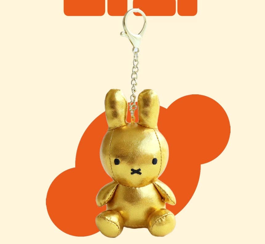 K-Wonderland - Wholesale Keychain - Women's - Miffy Keyring Plush Dolls Glow-in-the-Dark, Silver, Gold0