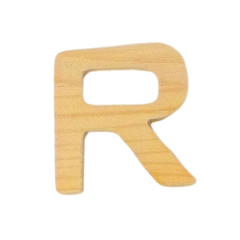Atiladecor, Artesanato Lda - Wholesale Craft Supplies - Pack 5 Letters R In Wood 3Cm - U.V. 3Pack0