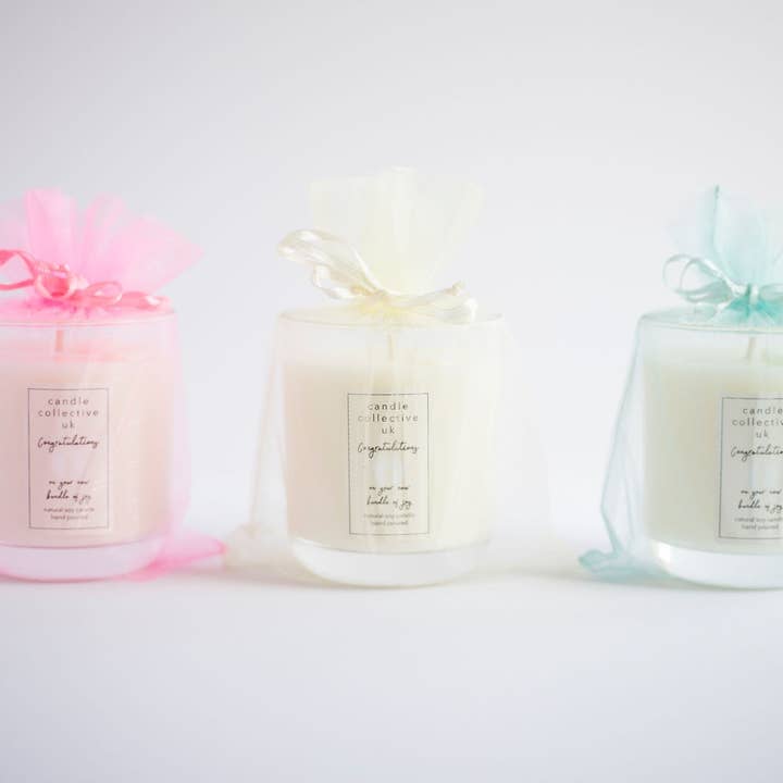 New Baby Candle for wholesale by Candle Collective UK