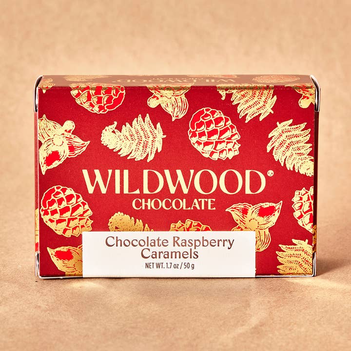 Wildwood Chocolate - Wholesale Chocolate Box - Chocolate Raspberry Caramel - Small Box Case 0