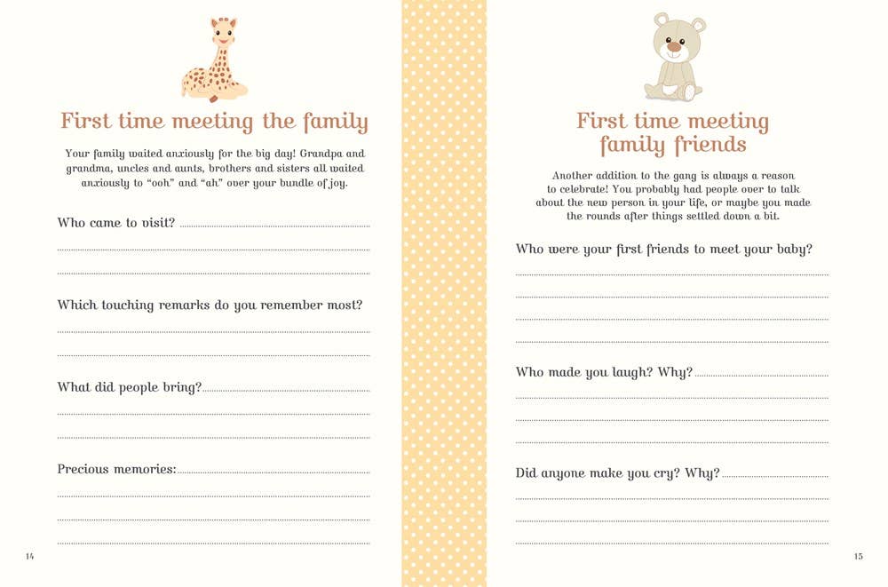 W. W. Norton - Wholesale Journal/Diary - My Book of Firsts with Sophie la girafe®1