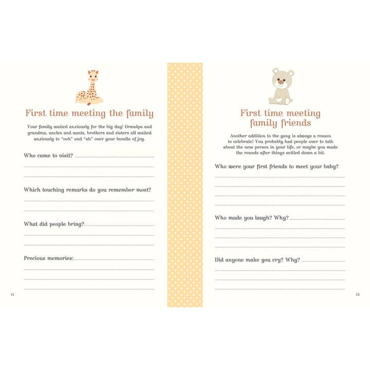 W. W. Norton - Wholesale Journal/Diary - My Book of Firsts with Sophie la girafe®1