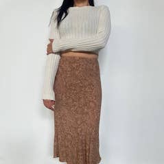 Gonna a pieghe Paisley Brownies-SH443AH per la vendita all'ingrosso da parte di Audrey 3+1