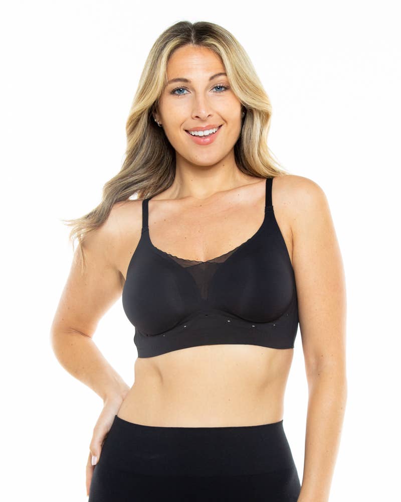 Rhonda Shear - Wholesale Bra - Women's - Perforated Gel Bra with Mesh Detail