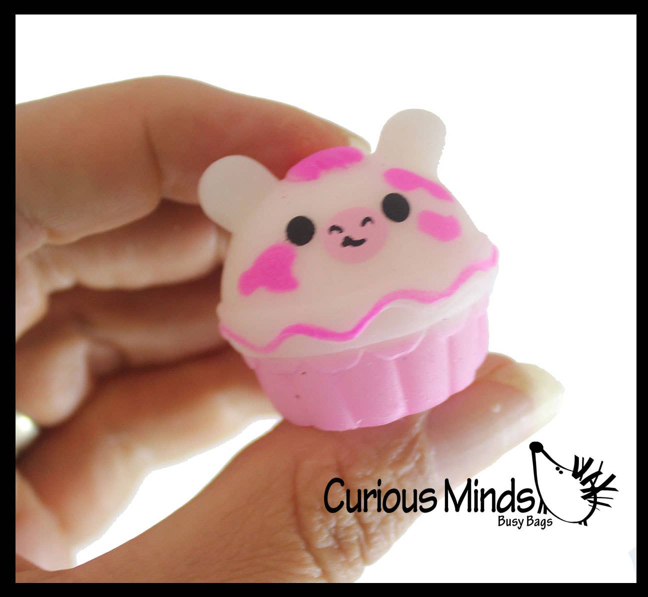Curious Minds Toys - Vente Fidget/jouet anti-stress – enfant - 1 cupcake de nourriture pour animaux Mochi Squishy - Kawaii - Cute Individ8