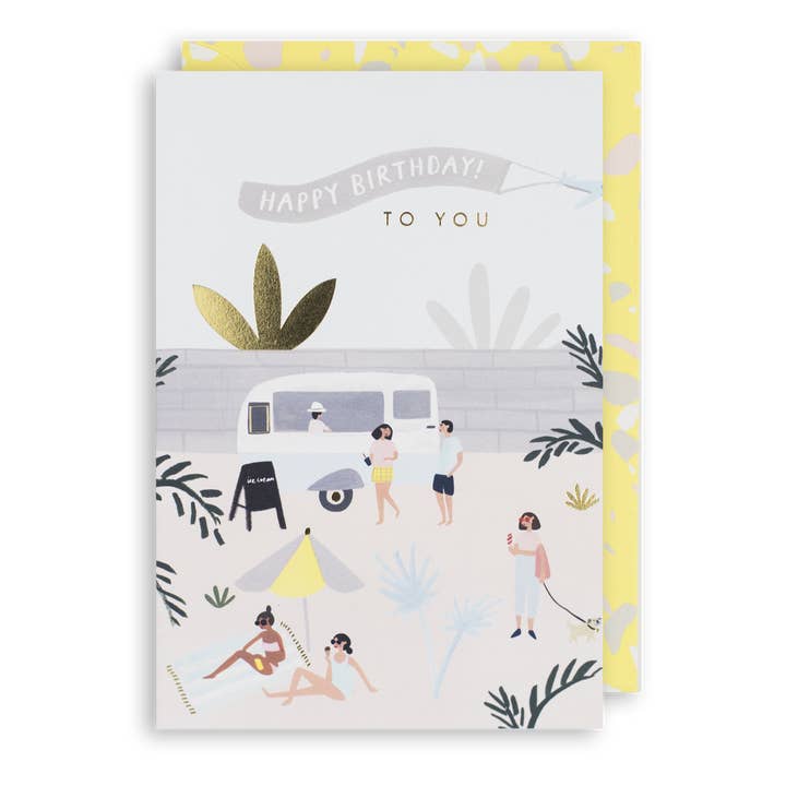 ICE CREAM Birthday Card for wholesale by Meraki Greeting Cards