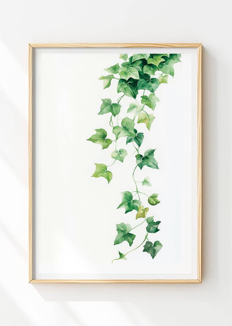 MokaMouse - Wholesale Art Print - Watercolor ivy
