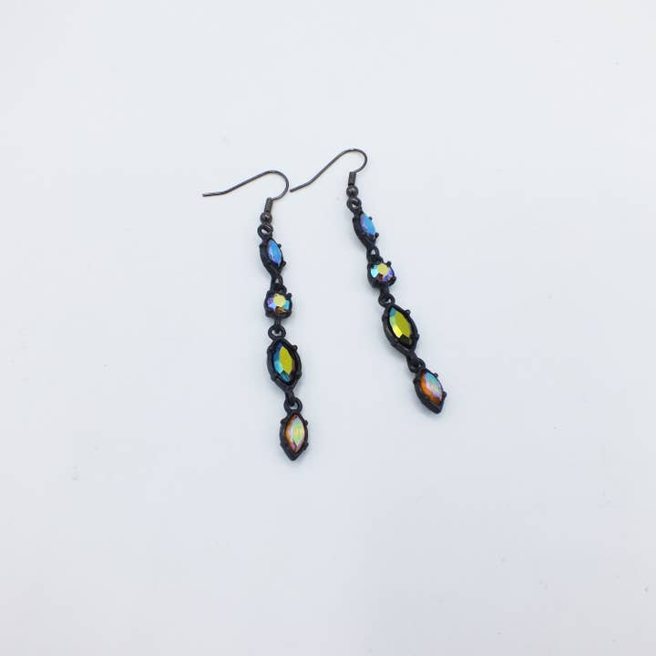 Vintage Crystal linjära örhängen för wholesale av Fizz