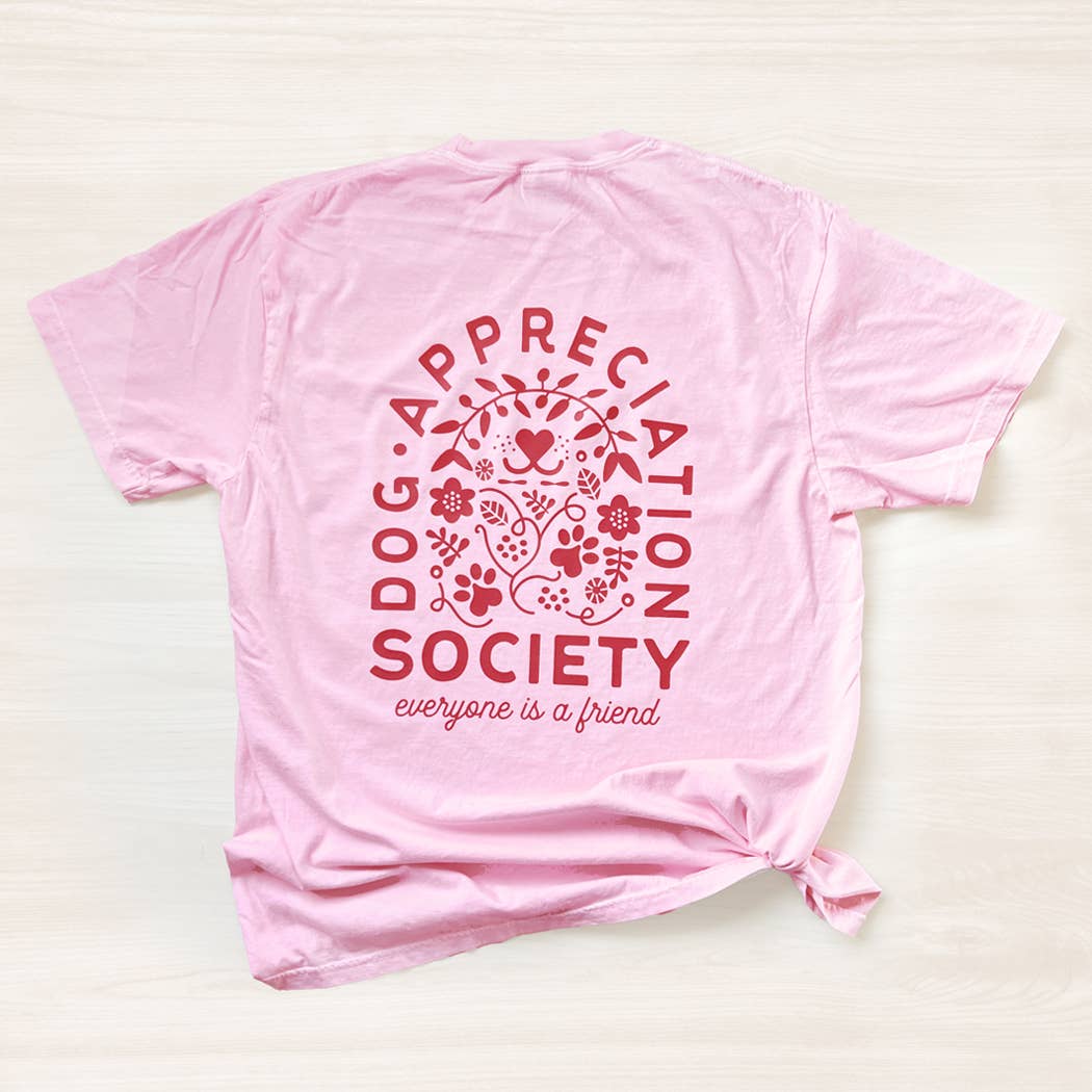 Poppy & Lou - Wholesale Screen Printed T-Shirt - Women's - Dog Appreciation Society Graphic T-Shirt1