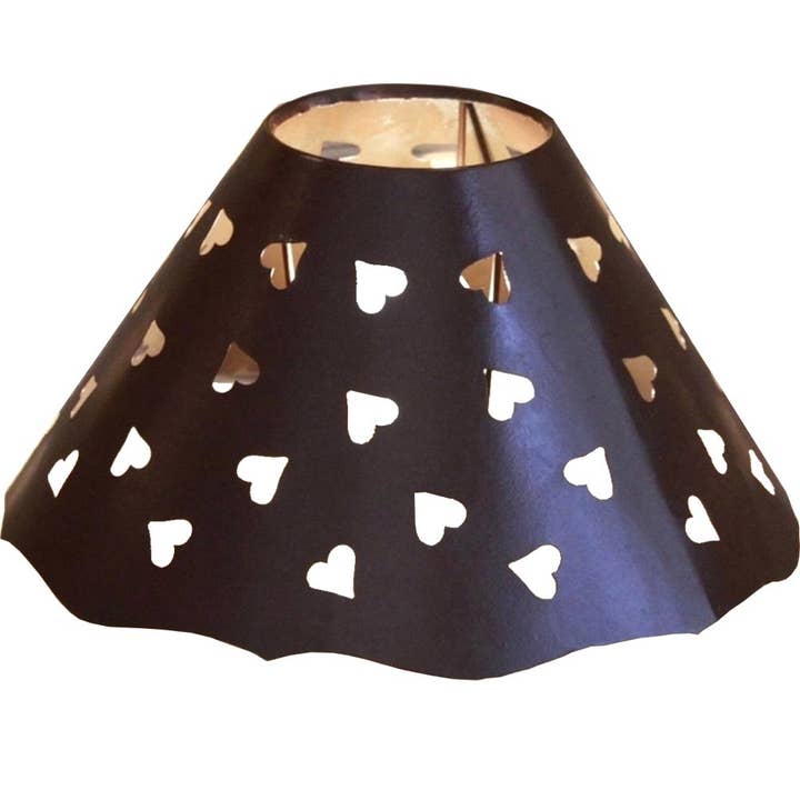 LES SCULPTEURS DU LAC – wholesale Lampshade – Large model heart-cut lampshade