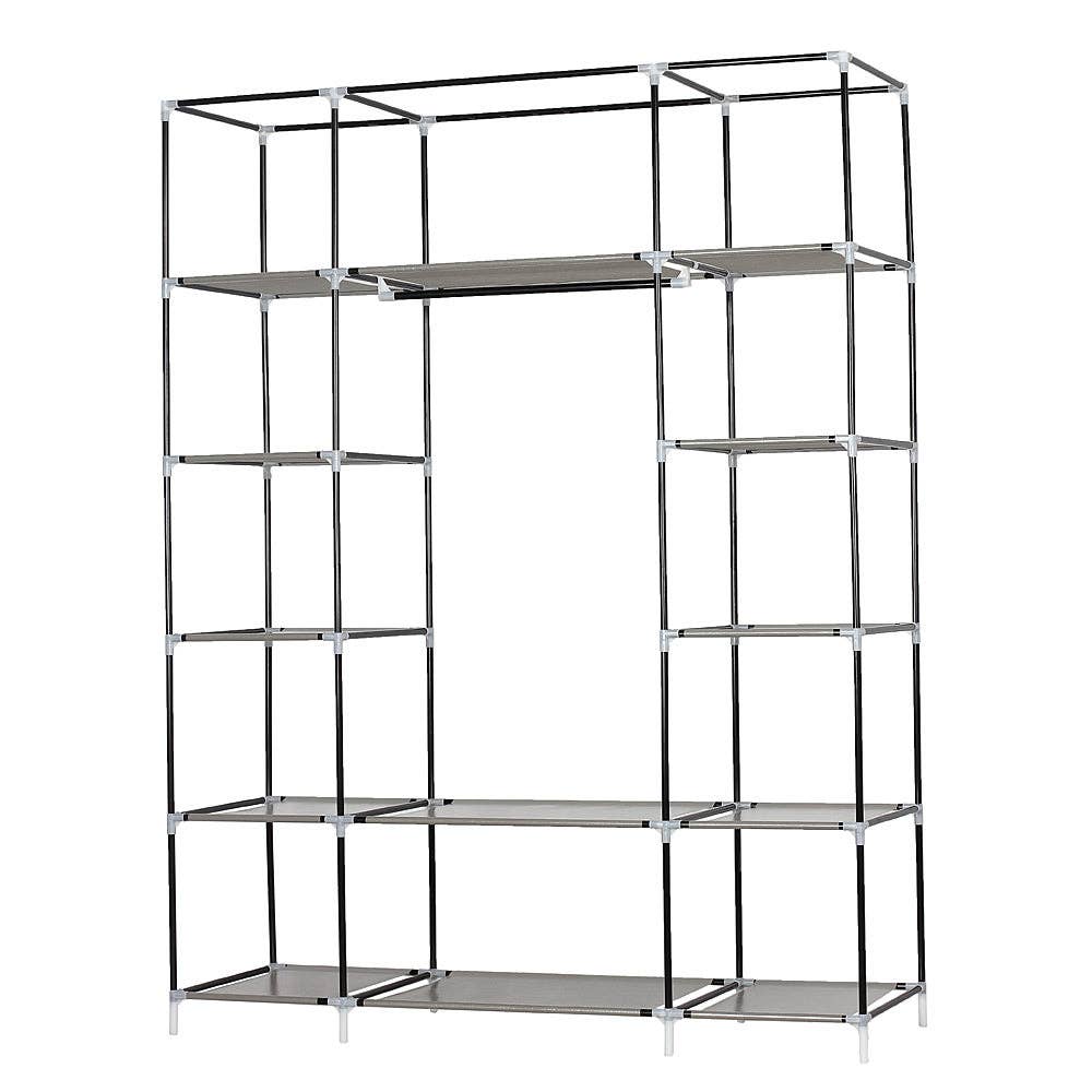 Hard Rock Health Stores - Venta al por mayor Estantería de pie - Estante de almacenamiento portátil de tela no tejida de 5 capas y 12 compartimentos10