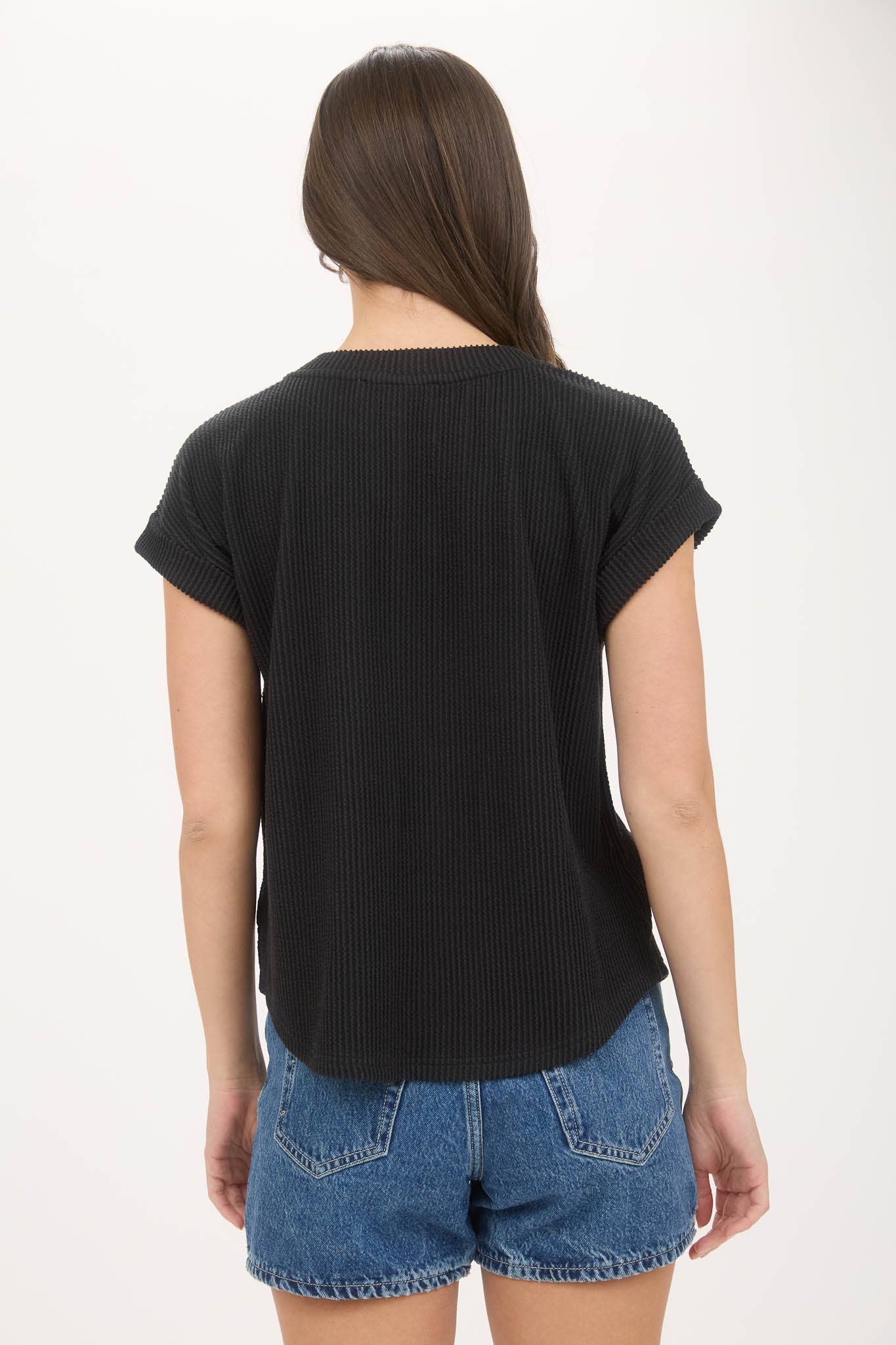 Blu Pepper - Wholesale Knit Top - Women's - TEXAS SHORT SLEEVE SWEATER KNIT T-SHIRT1