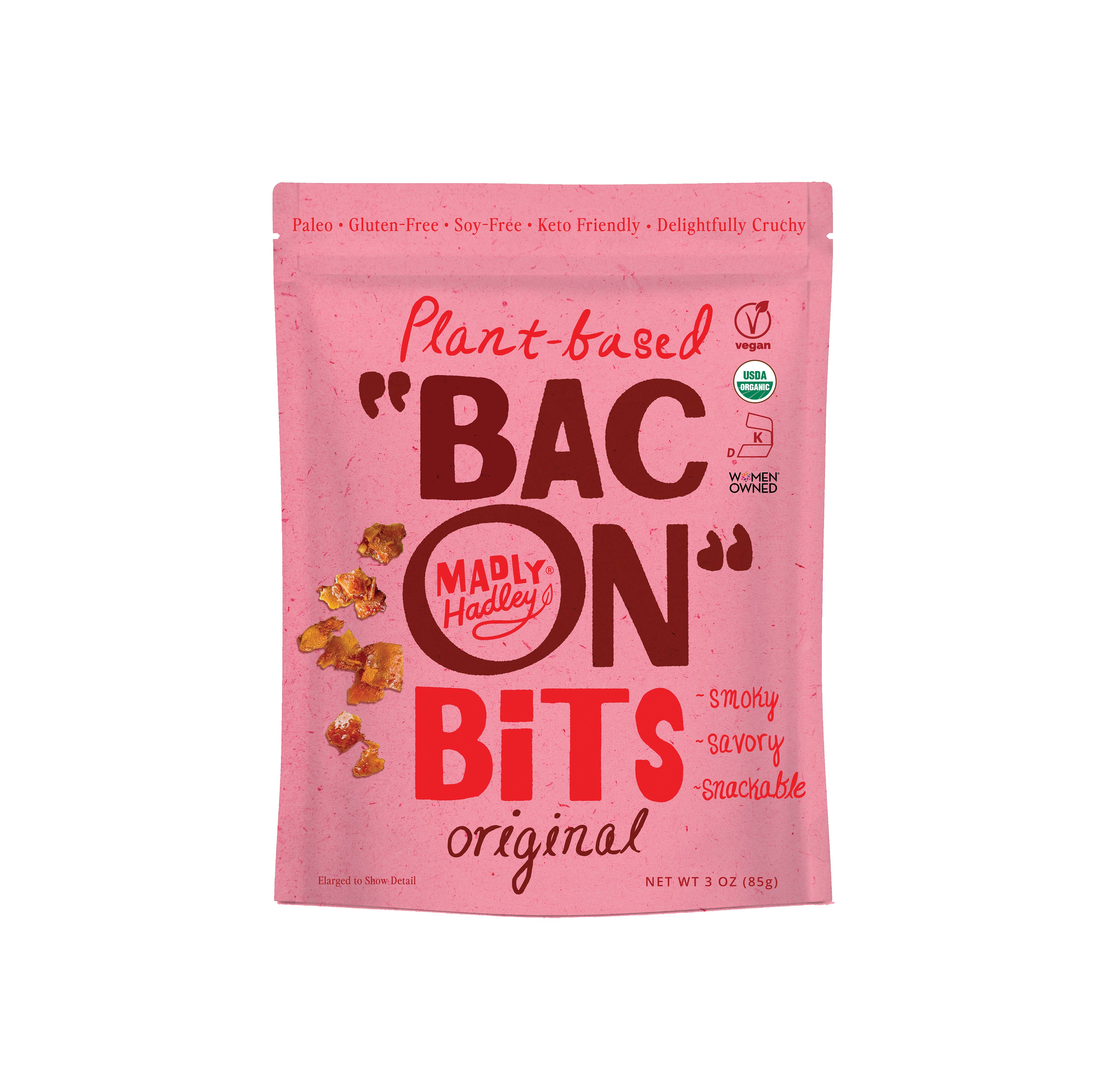 Madly Hadley - Wholesale Shelf Stable Prepared Meal - Original Plant-Based Bacon Bits