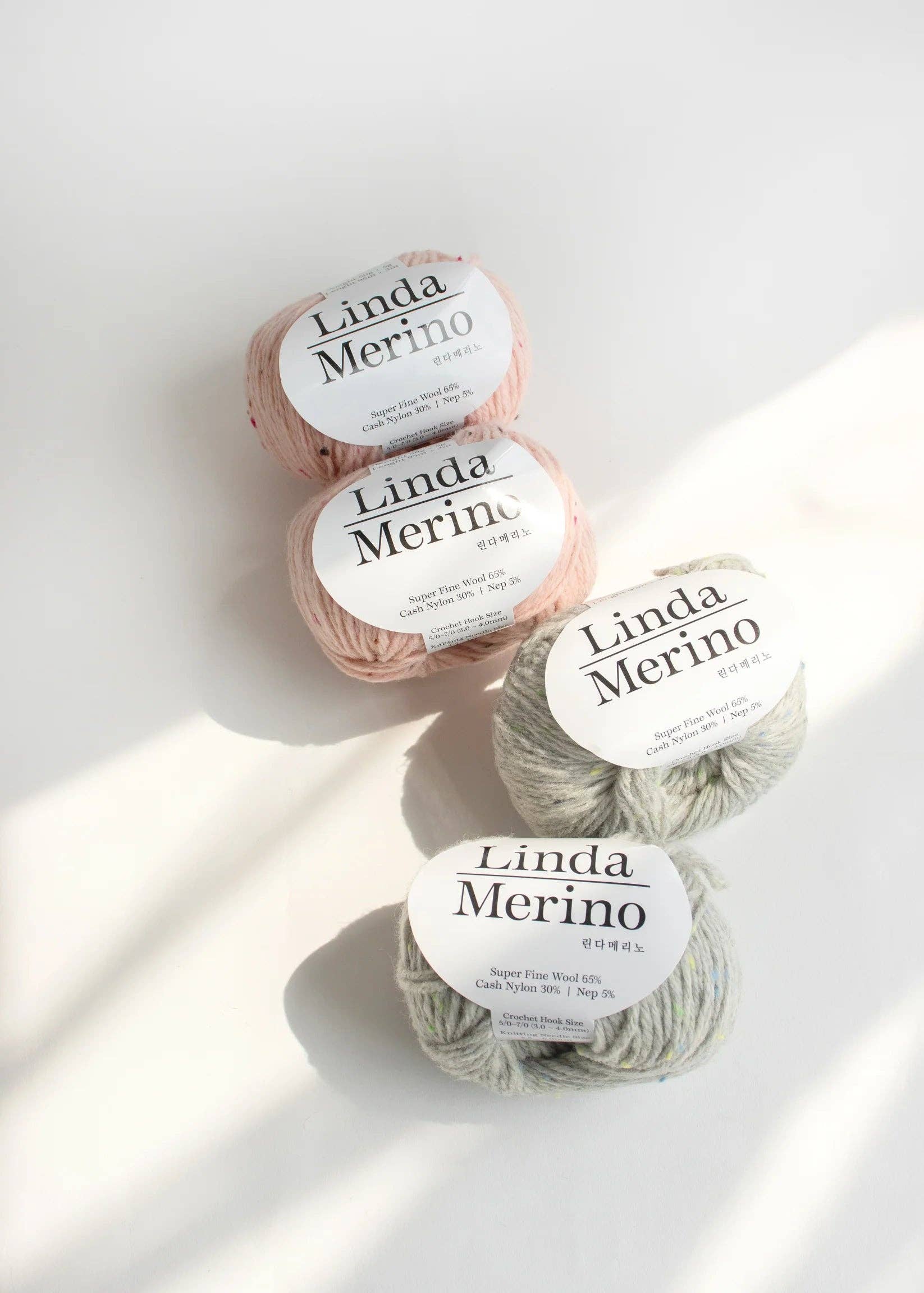 Luv Loop Craft - Wholesale Yarn - 65% Super Fine Wool - Linda Merino 5g (Only available on Faire - Pre-Order)1