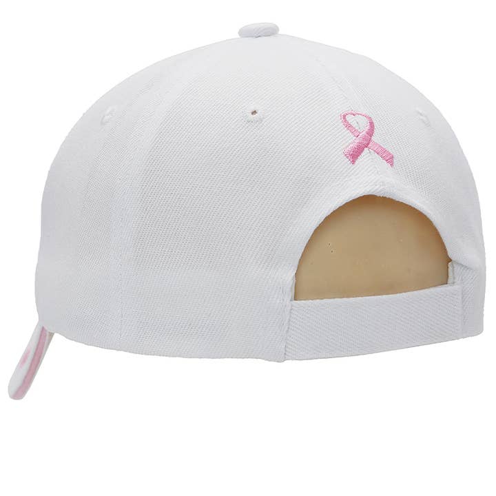 Cap Zone - Wholesale Baseball Cap - Women's - Breast Cancer Awareness Ribbon Baseball Cap