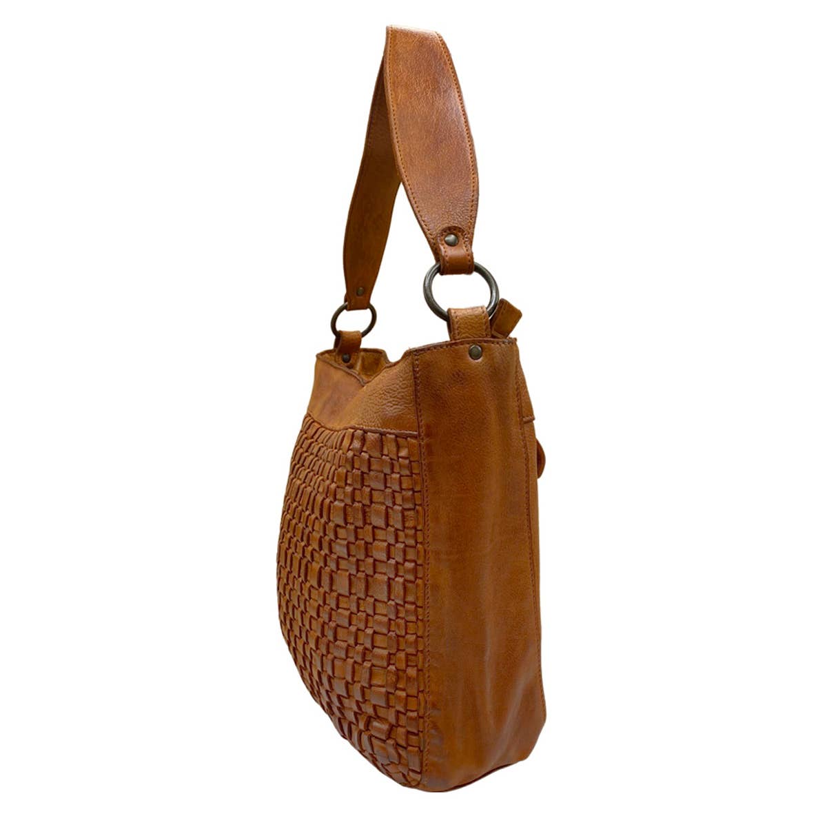Arrigo - Wholesale Shoulder Bag - Women's - Arrigo Leather Shoulder Bag Made Of Supple Braided Leather15