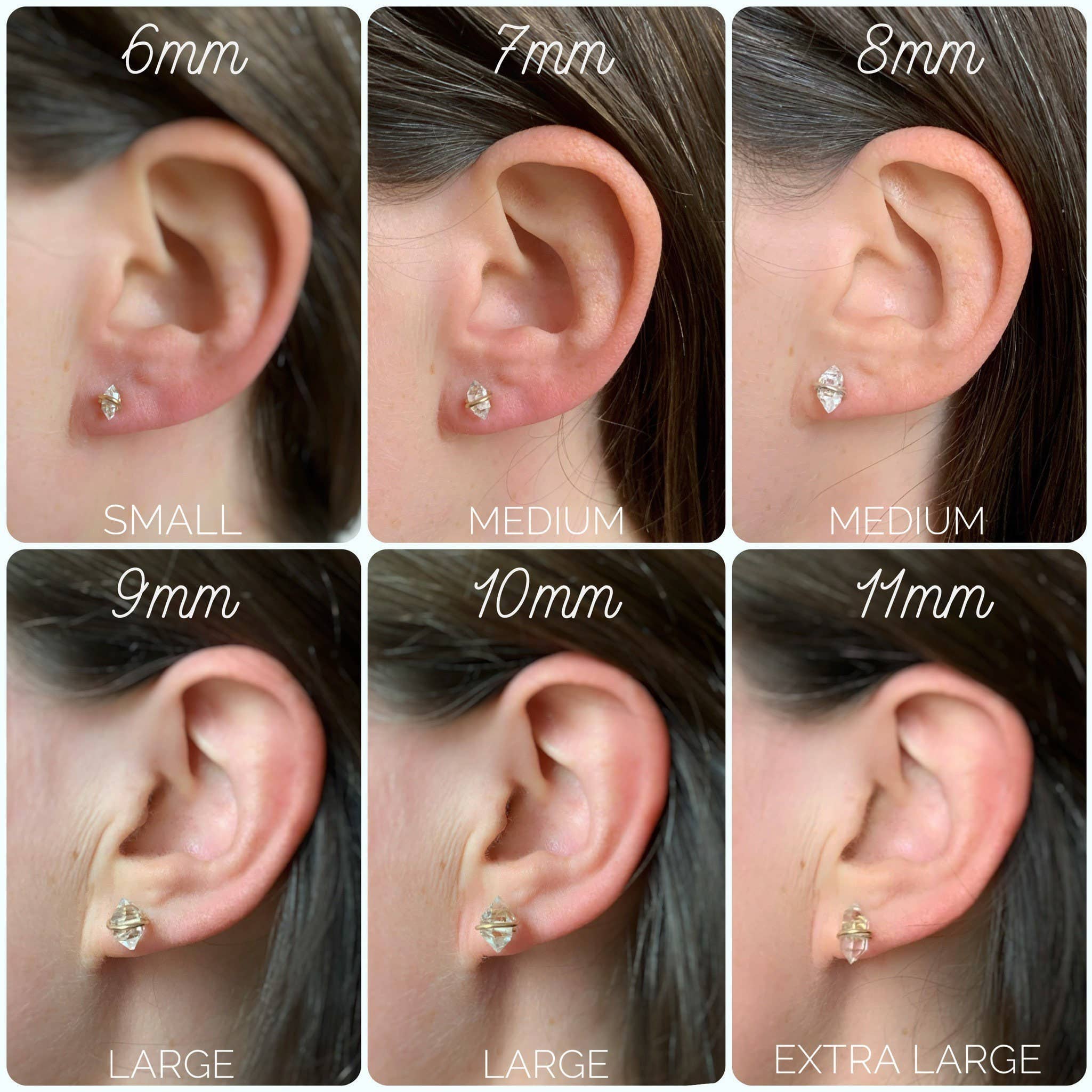 Sojourn Well - Wholesale Stud/Post Earrings - Pakimer Diamond Stud Earrings in 14k Gold Fill or Silver8